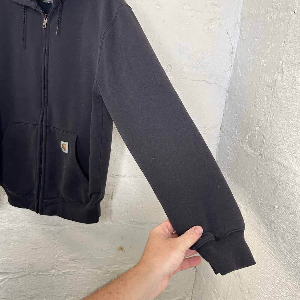 Vintage Carhartt Thermal-Lined Zip Hoodie “Black” Men’s Medium