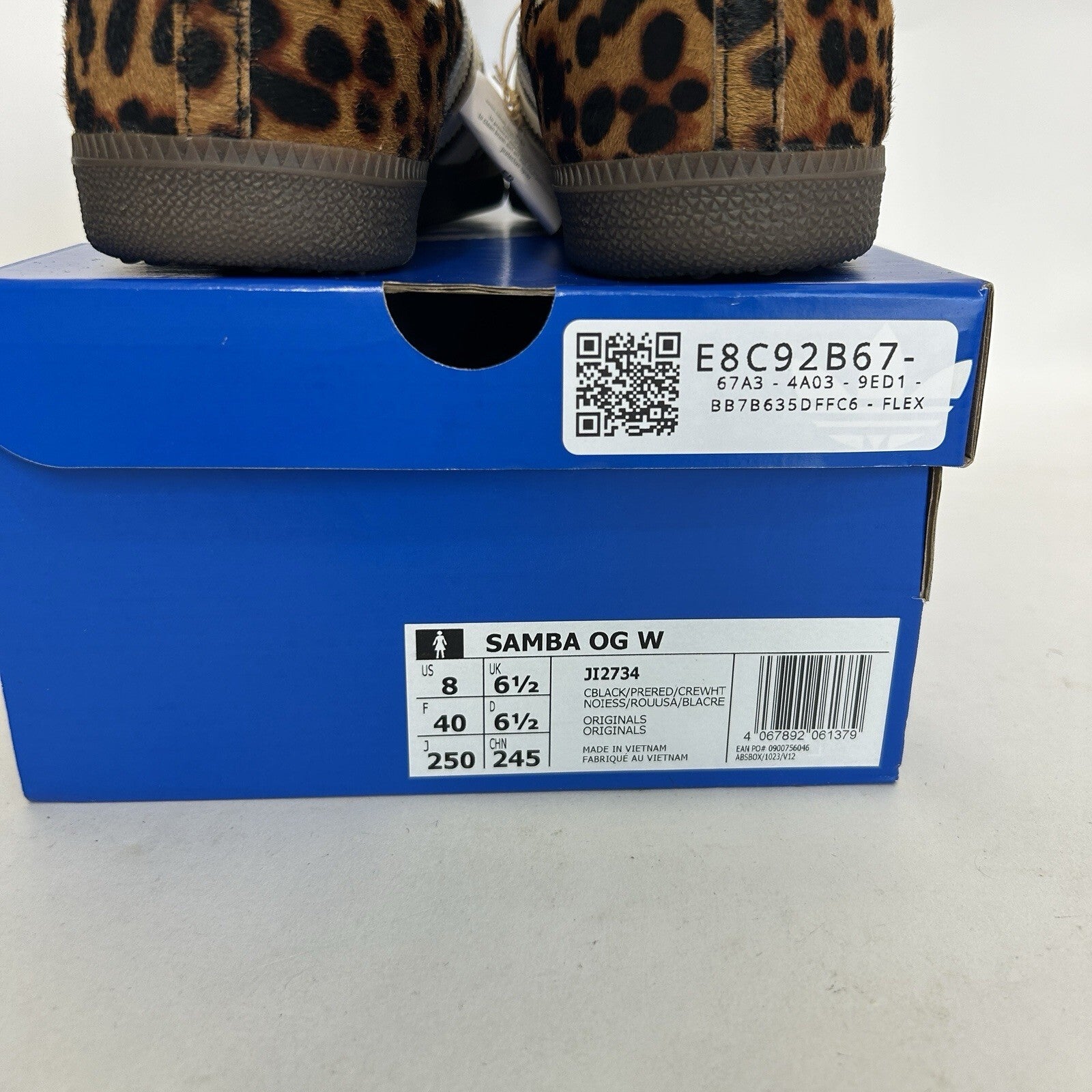 adidas Samba OG WMNS Leopard - “Preloved Red” JI2734 Women's 8 New