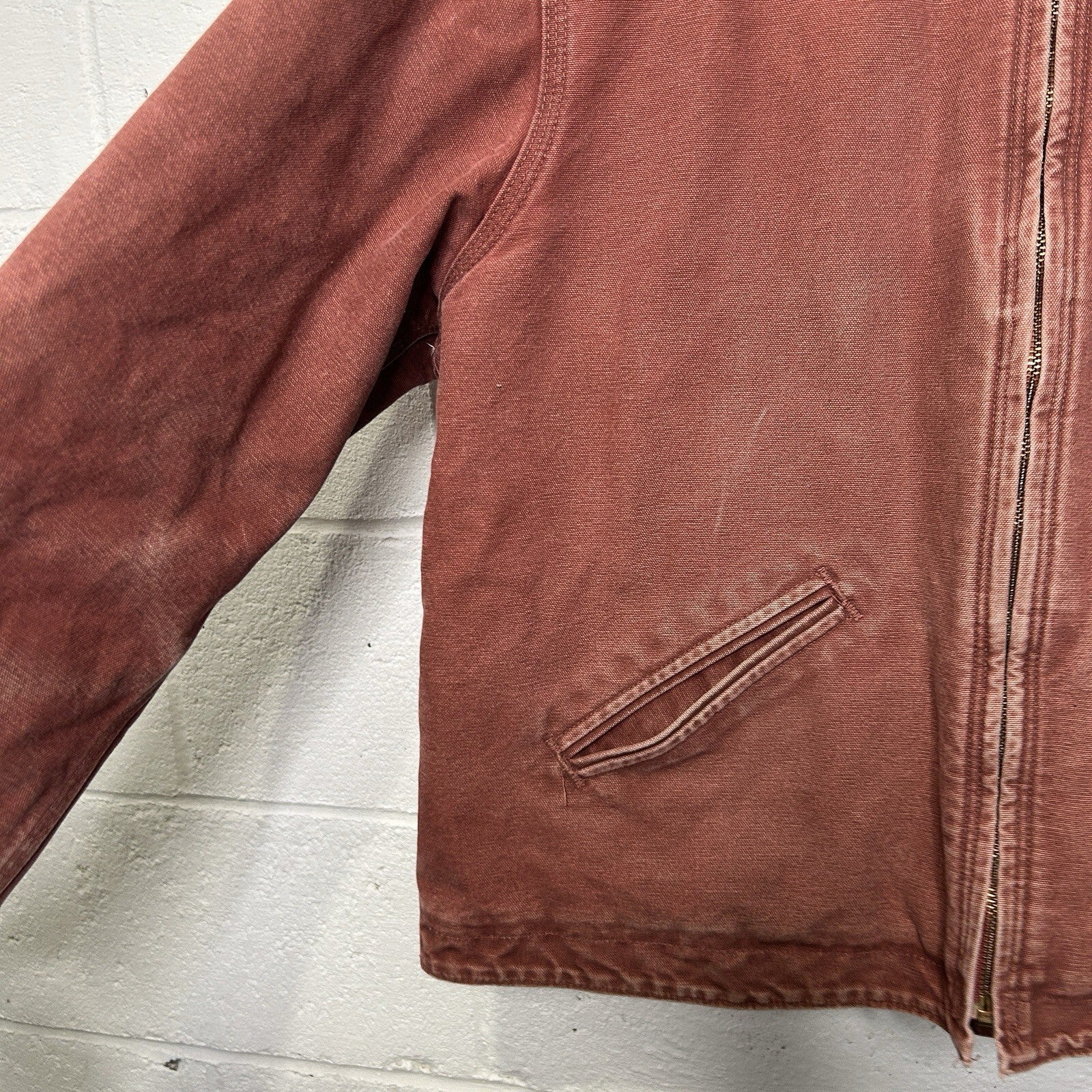 Y2K Carhartt Sherpa Hooded Detroit Jacket “Vintage Rose” WJ141 VRS Women’s XL