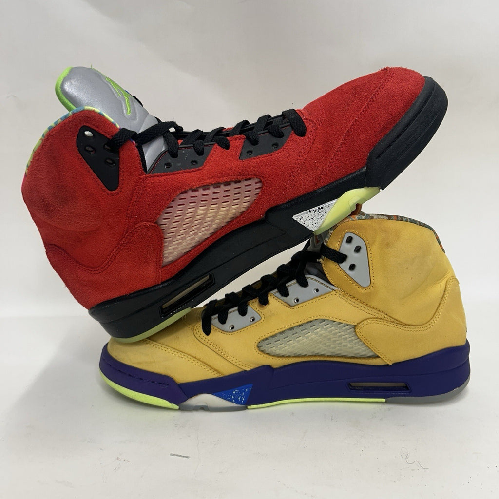 Nike Air Jordan Retro 5 Retro OG “What The” Sneakers CZ5725-700 Men’s 13 Worn