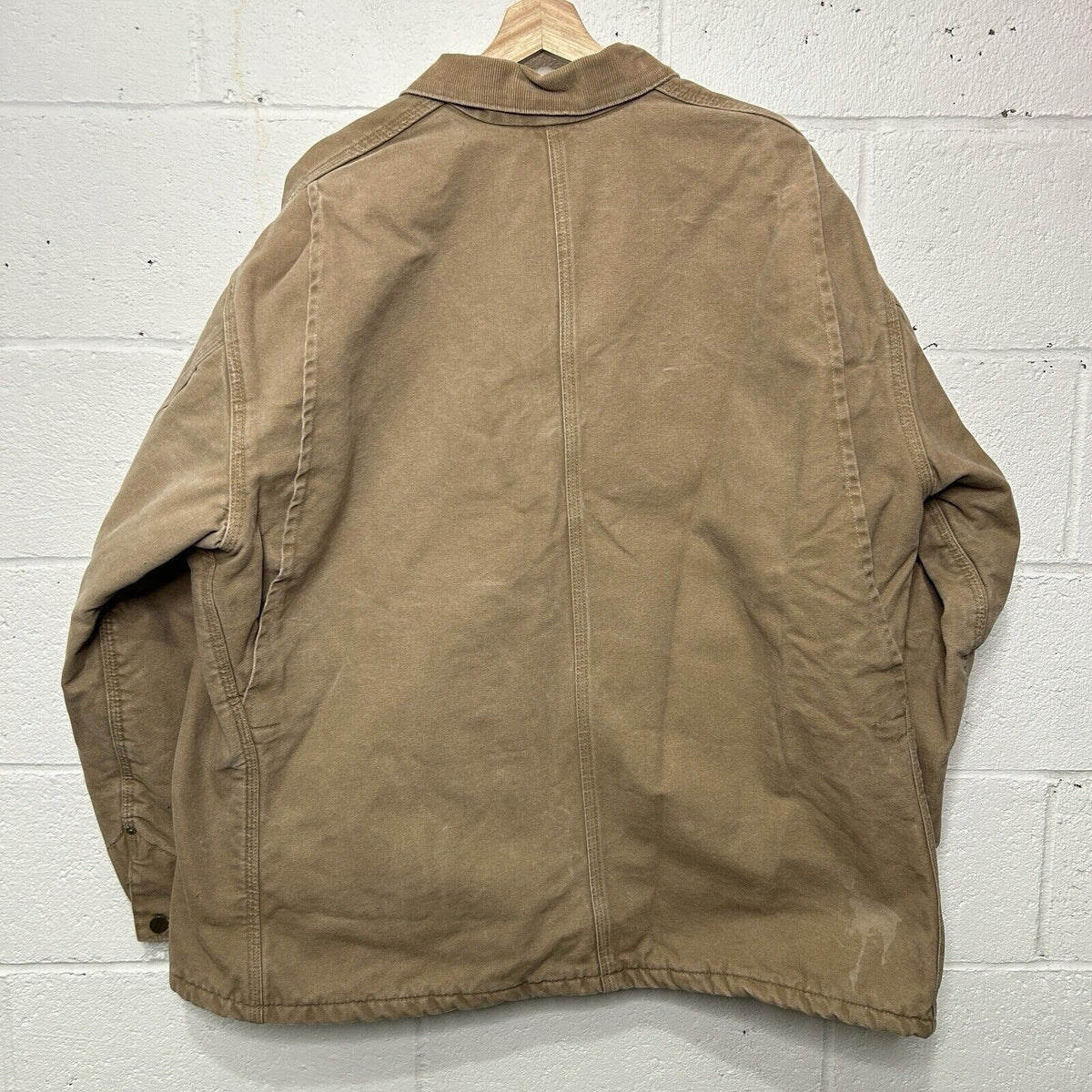 Vintage Carhartt Blanket-Lined Chore Coat “Saddle” C02 SDL