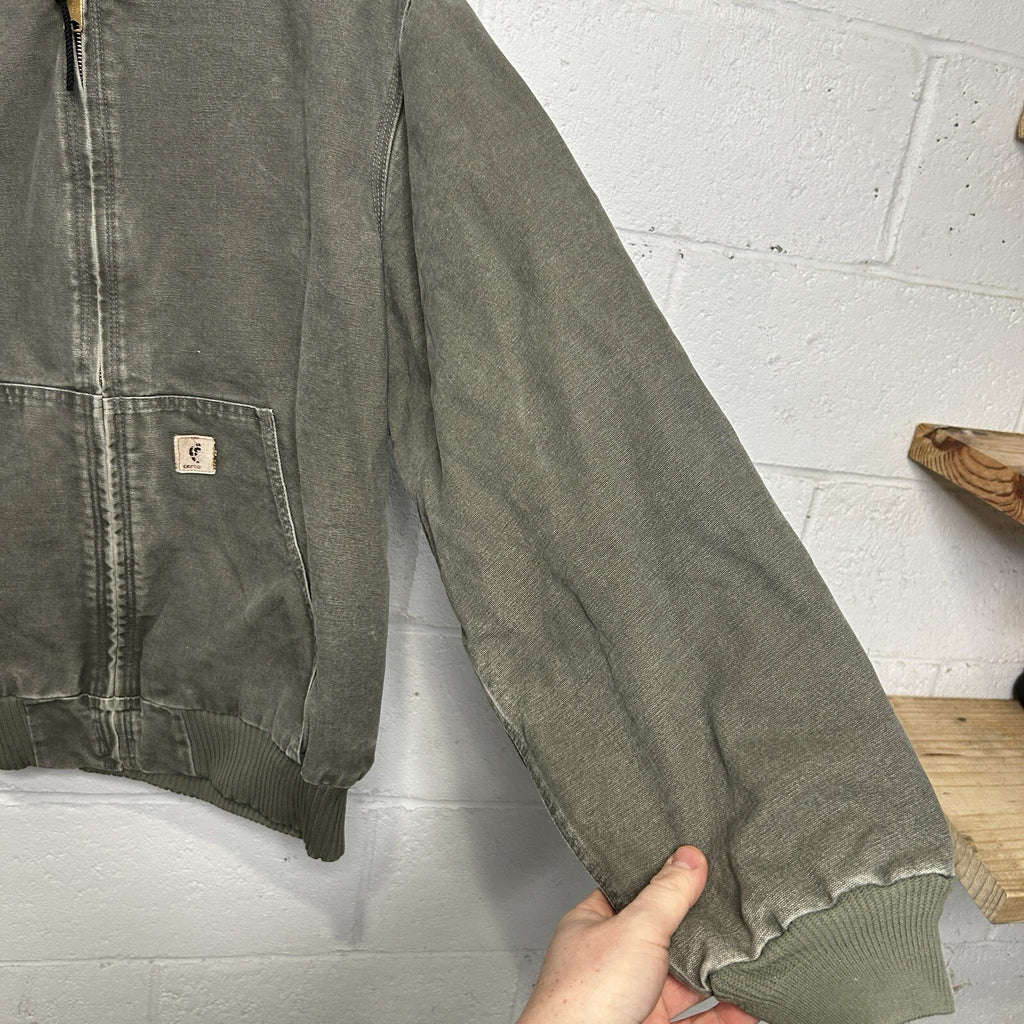 Vintage Carhartt Thermal-Lined Hooded Active Jacket “Sage” J160 SAG Men’s XL