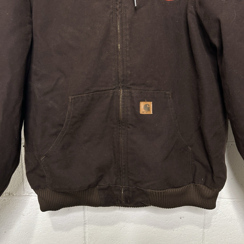 Vintage Carhartt Hooded Active Jacket “Dark Brown” J130 DKB Men’s X-Large Worn