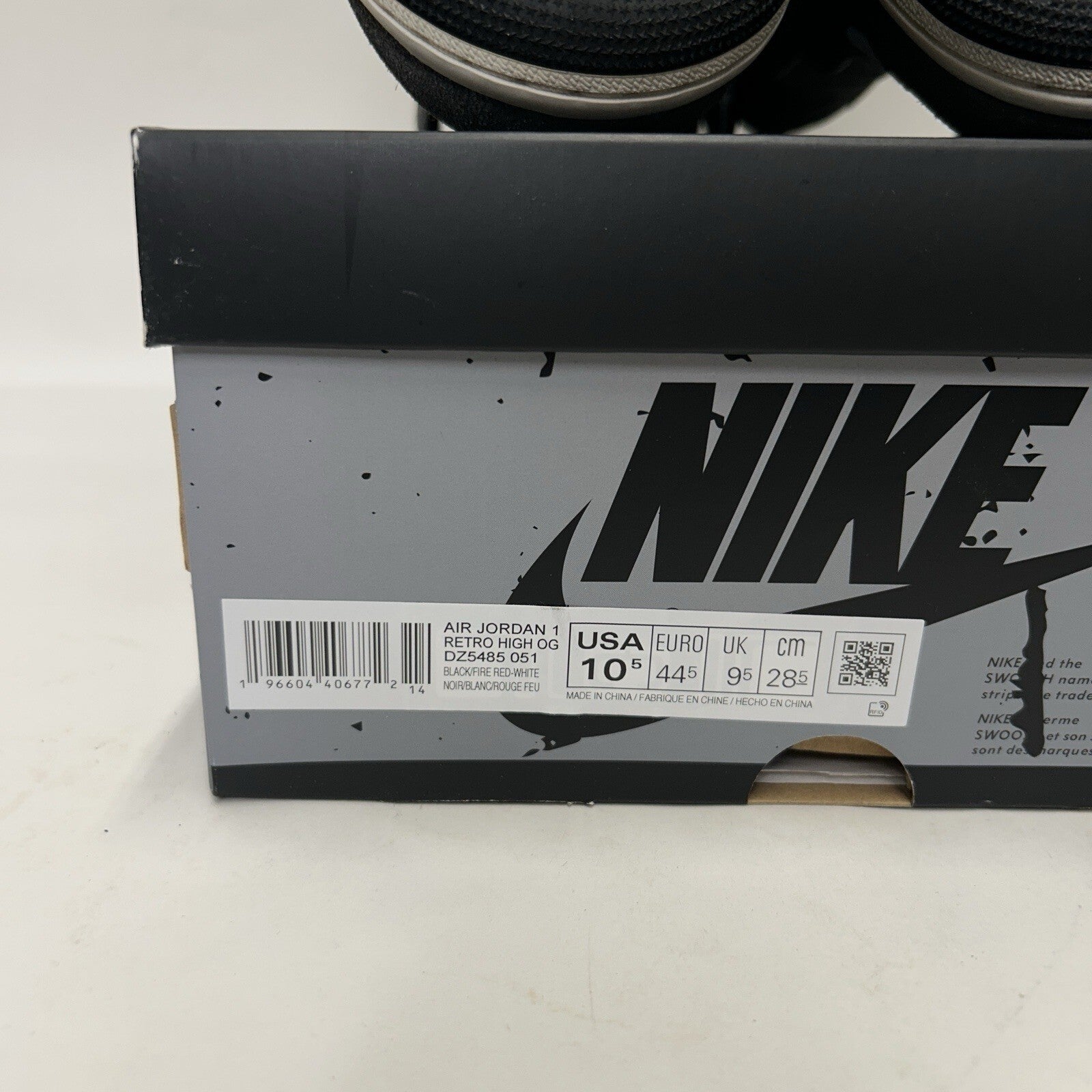 Nike Air Jordan 1 Retro High OG “Washed Black Smoke Grey” DZ5485-051 Men’s 10.5