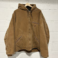 Carhartt Sherpa-Lined Hooded Detroit Jacket "Brown" J141-211