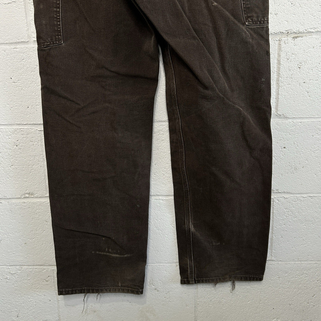 Thrashed Carhartt DoubleKnee Pants “Dark Brown” B136 DKB