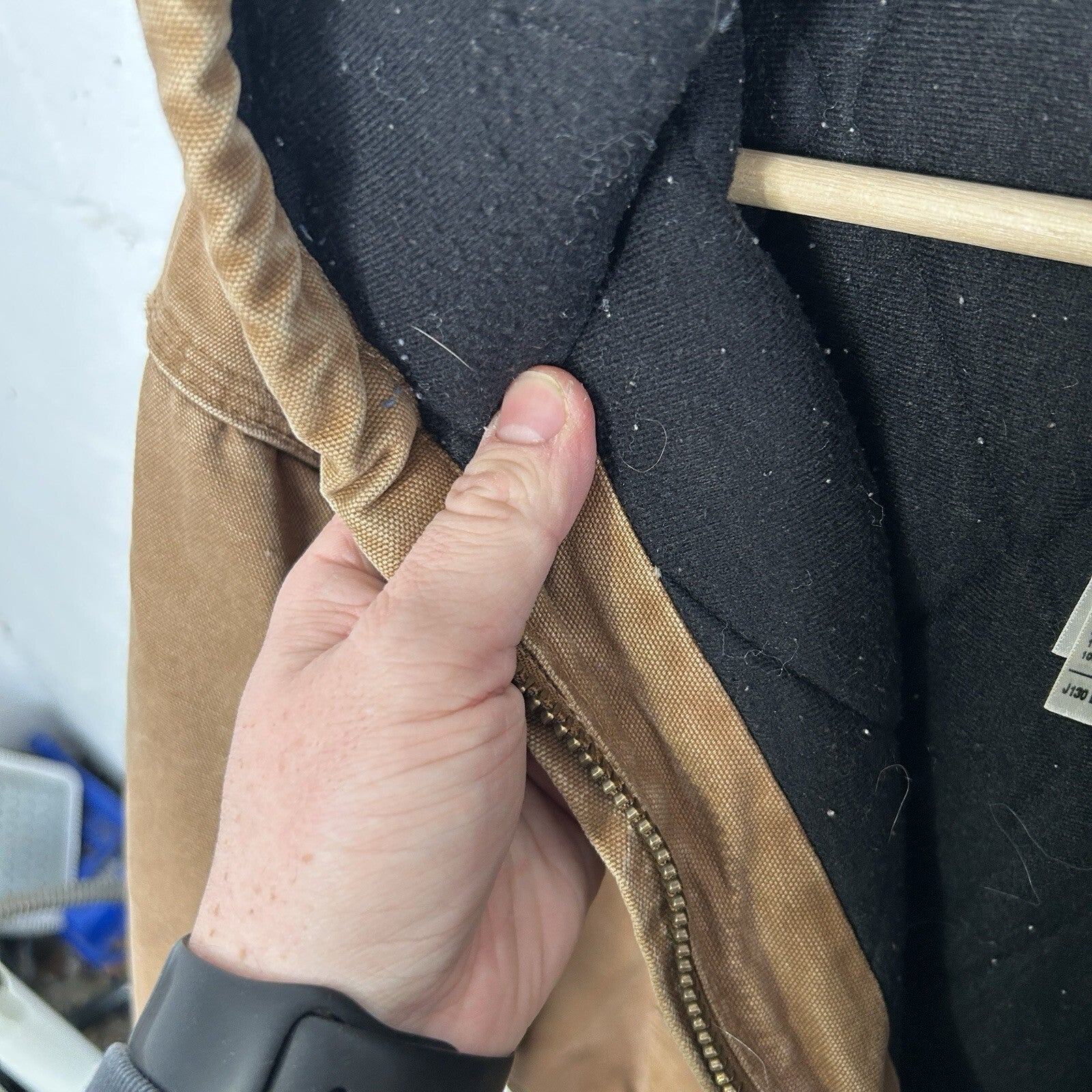 Carhartt Hooded Quilt-Lined Active Jacket “Brown” J130-211 Men’s X-Large