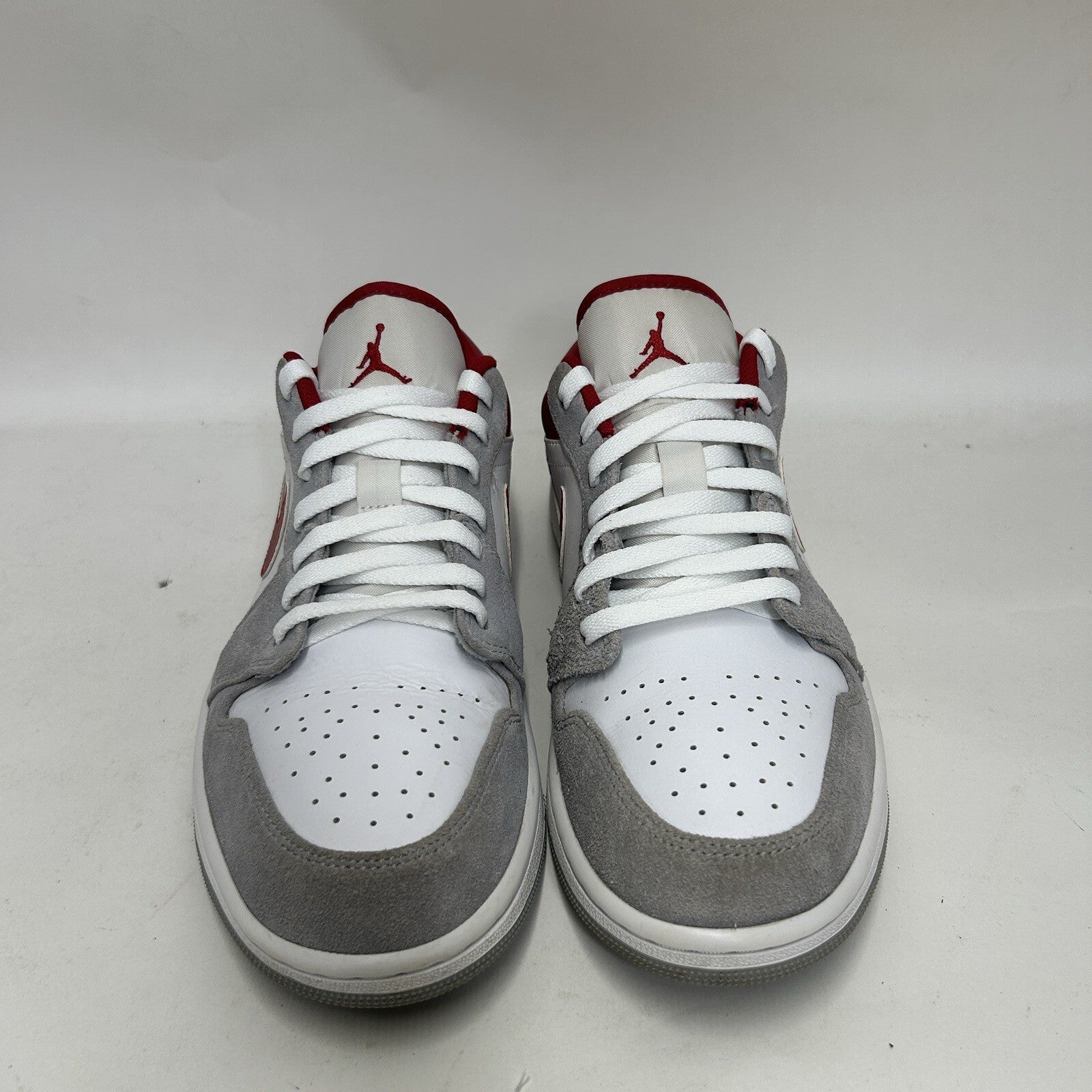 Nike Air Jordan 1 Low Retro SE “Light Grey/Red/White” DC6991-016 Men's 10 Worn