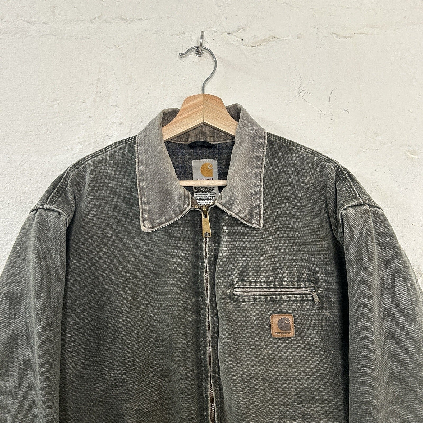 Vintage Carhartt Blanket-Lined Detroit Jacket “Moss Green” J97 MOS Men’s X-Large