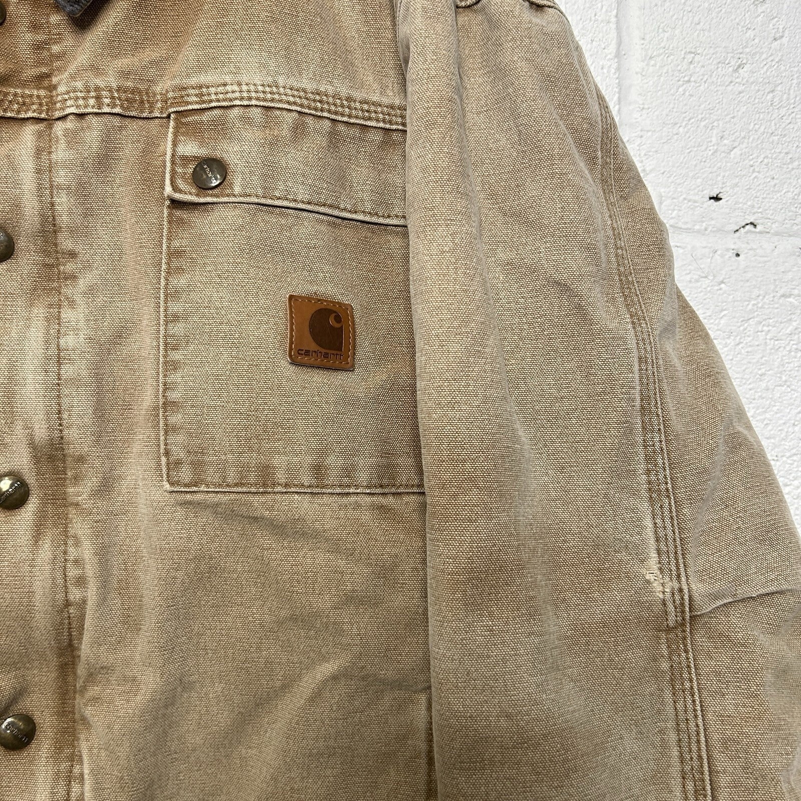 Carhartt Quilted Canvas Tractor Jacket “Brown” 103194-211 Men’s Large