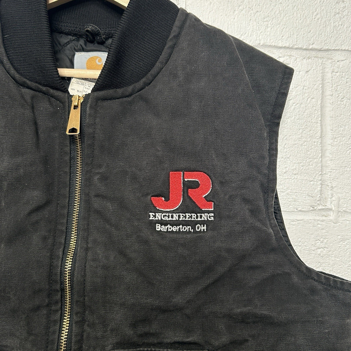 Vintage Faded Carhartt Quilted Canvas Artic Vest “Black” V01 BLK Men’s X-Large