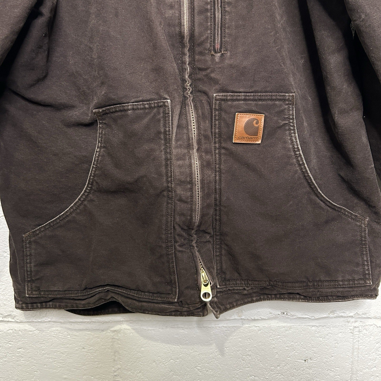 Vintage Carhartt Sherpa-Lined Ridge Jacket “Dark Brown” C61 DKB Men’s Medium