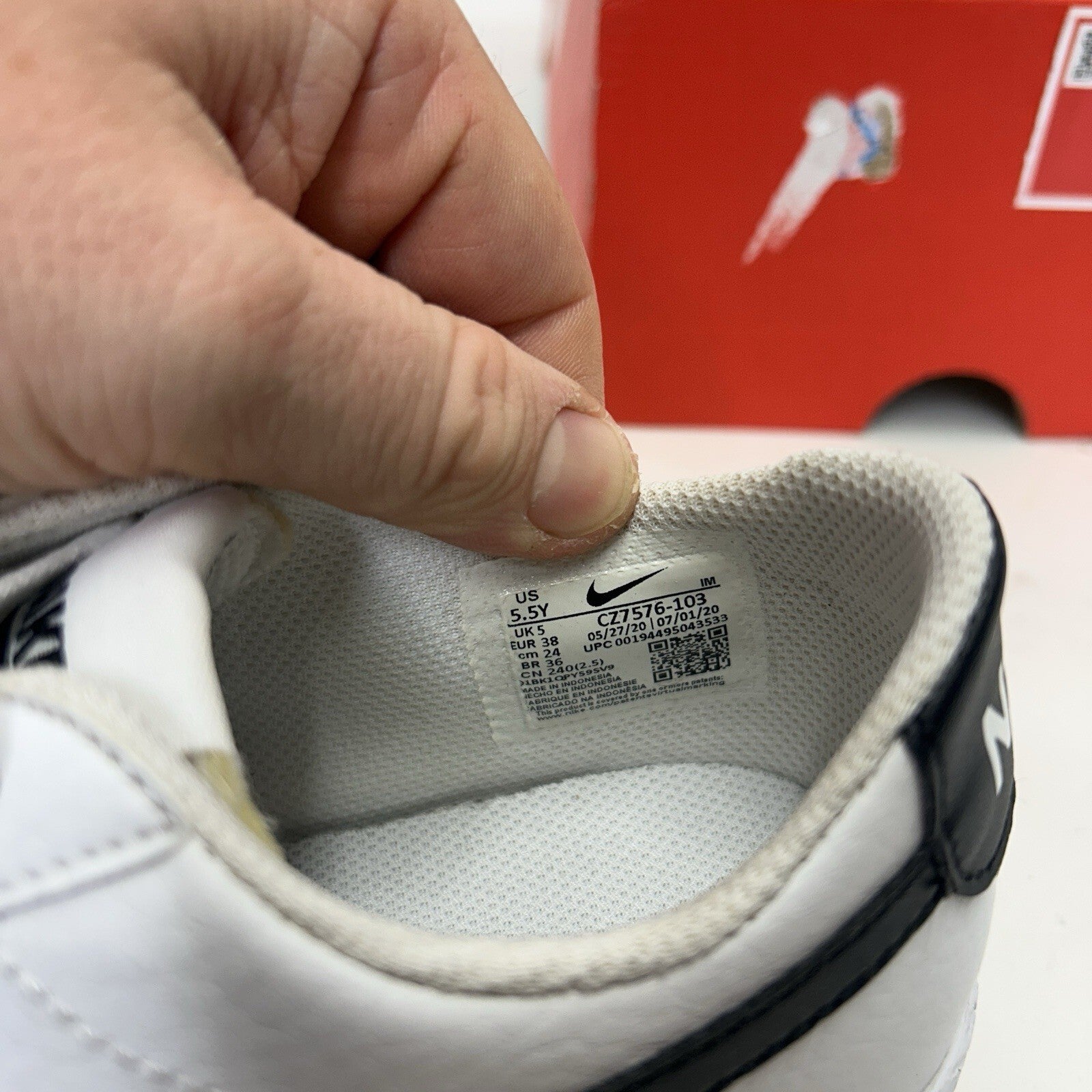 Nike Blazer Low GS “White Black” CZ7576-103 5.5Y/Women's 7 New