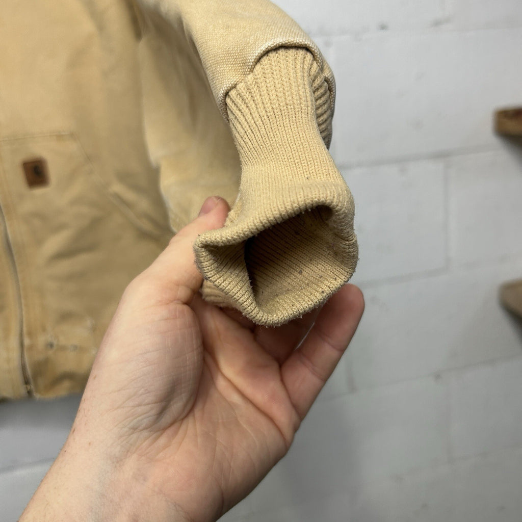 Vintage Carhartt Quilted Hooded Active Jacket “Wheat” J130 WET Men’s Small