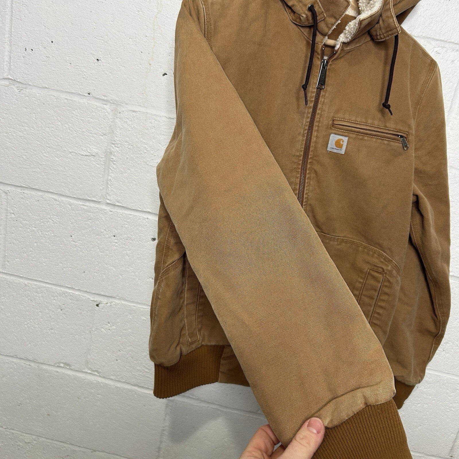 Carhartt Sherpa-Lined Wildwood Jacket “Brown” 100815-211 Women’s Medium