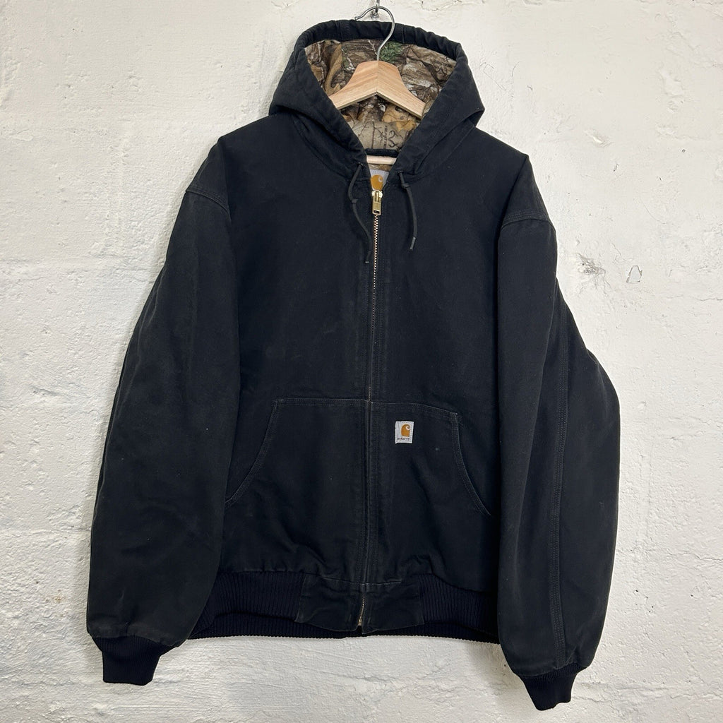 Carhartt X Realtree Camo-Lined Hooded Active Jacket “Black” 101074-001 Men’s XL