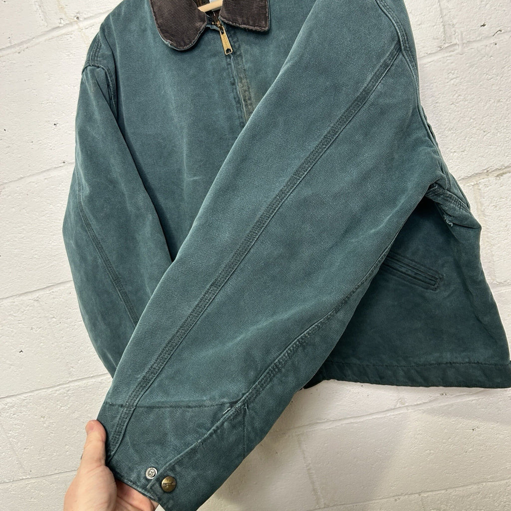 Vintage Carhartt Wool-Lined Detroit Jacket “Hunter Green” J43HTG Men’s X-Large