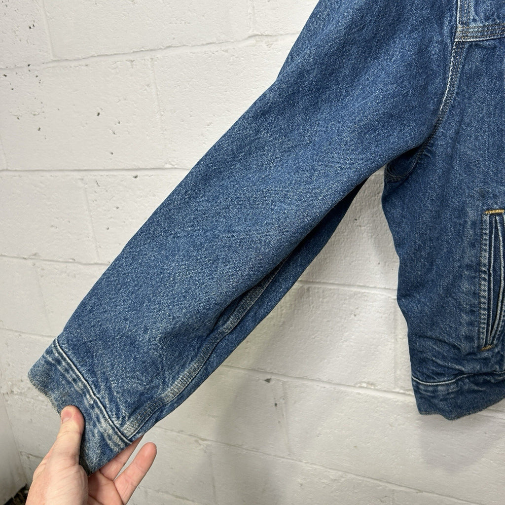 Vintage Carhartt Blanket-Lined Denim Trucker Jacket “Darkstone” J11 DST Men’s L