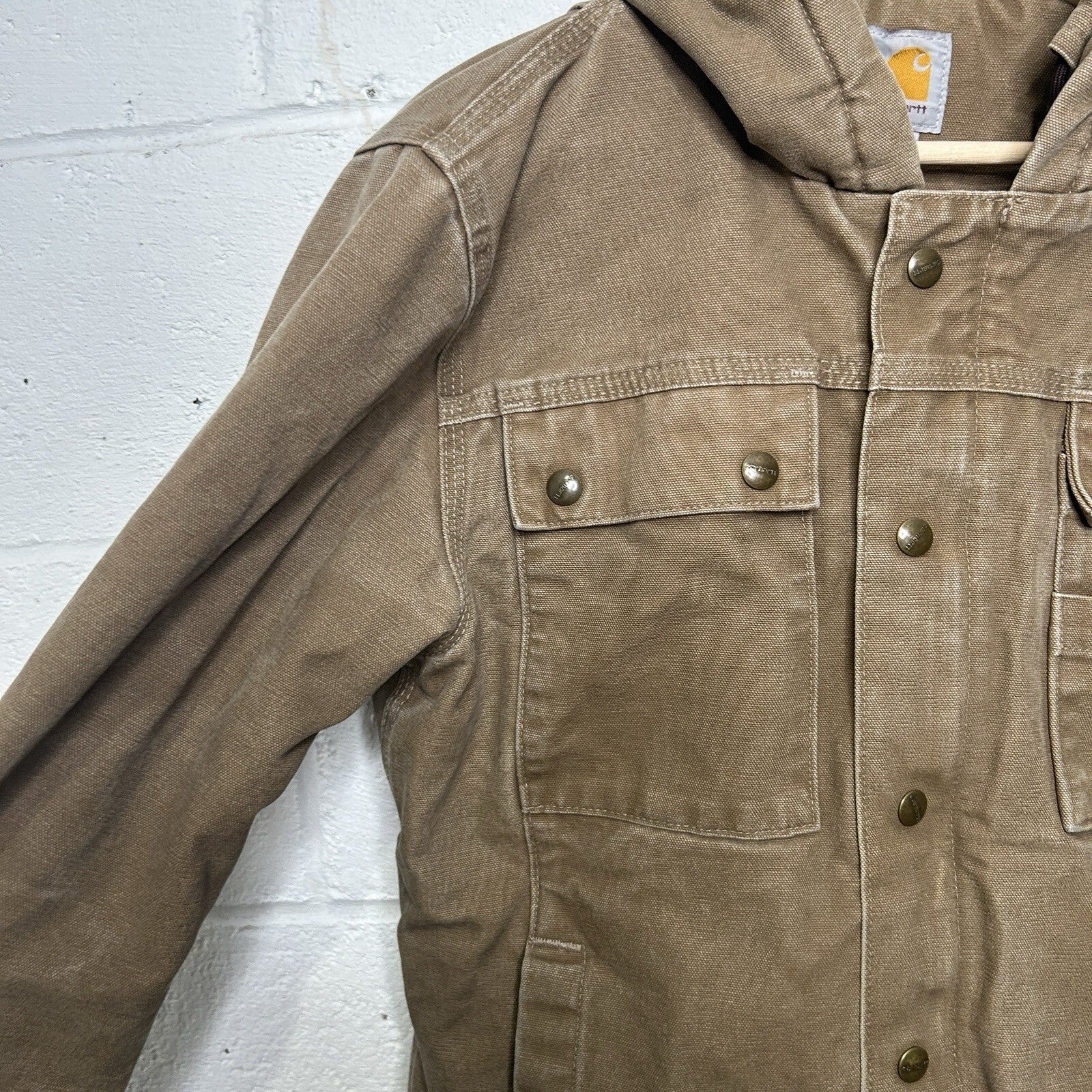 Carhartt Sherpa-Lined Bartlett Hooded Jacket “Frontier Brown” 102285-903 Men’s S
