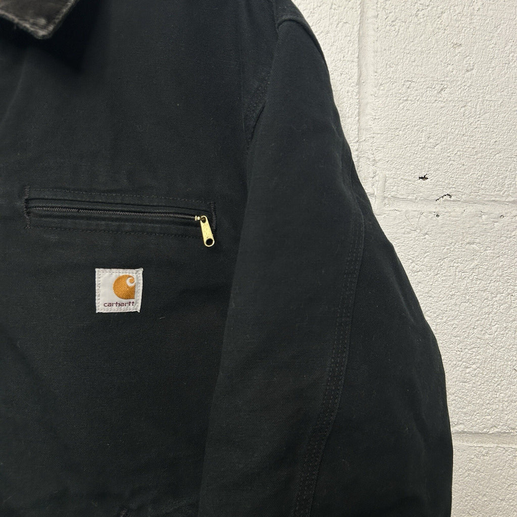 Vintage Carhartt Blanket-Lined Detroit Jacket “Black” UJ01 BLK Union Made USA