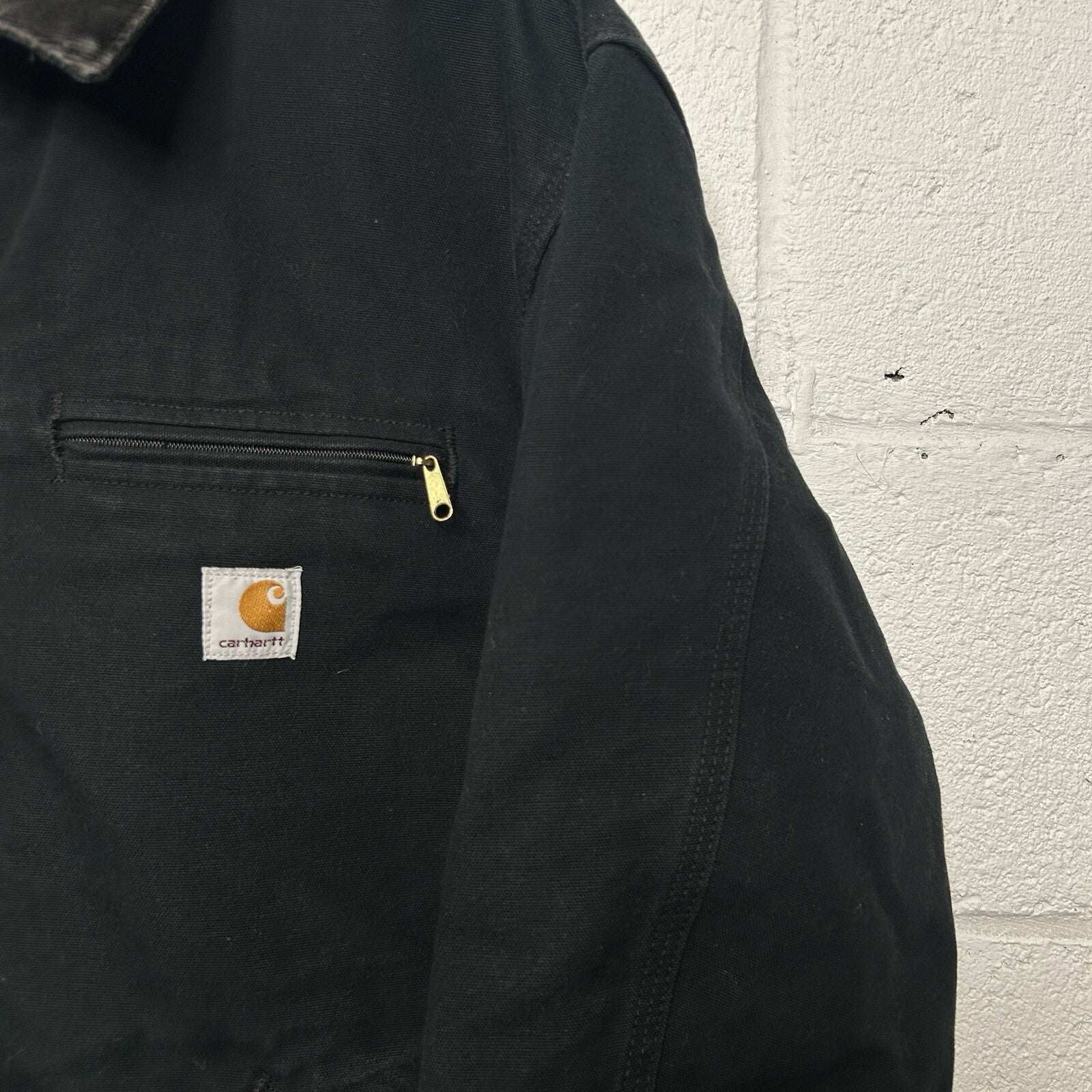 Vintage Carhartt Blanket-Lined Detroit Jacket “Black” UJ01 BLK Union Made USA