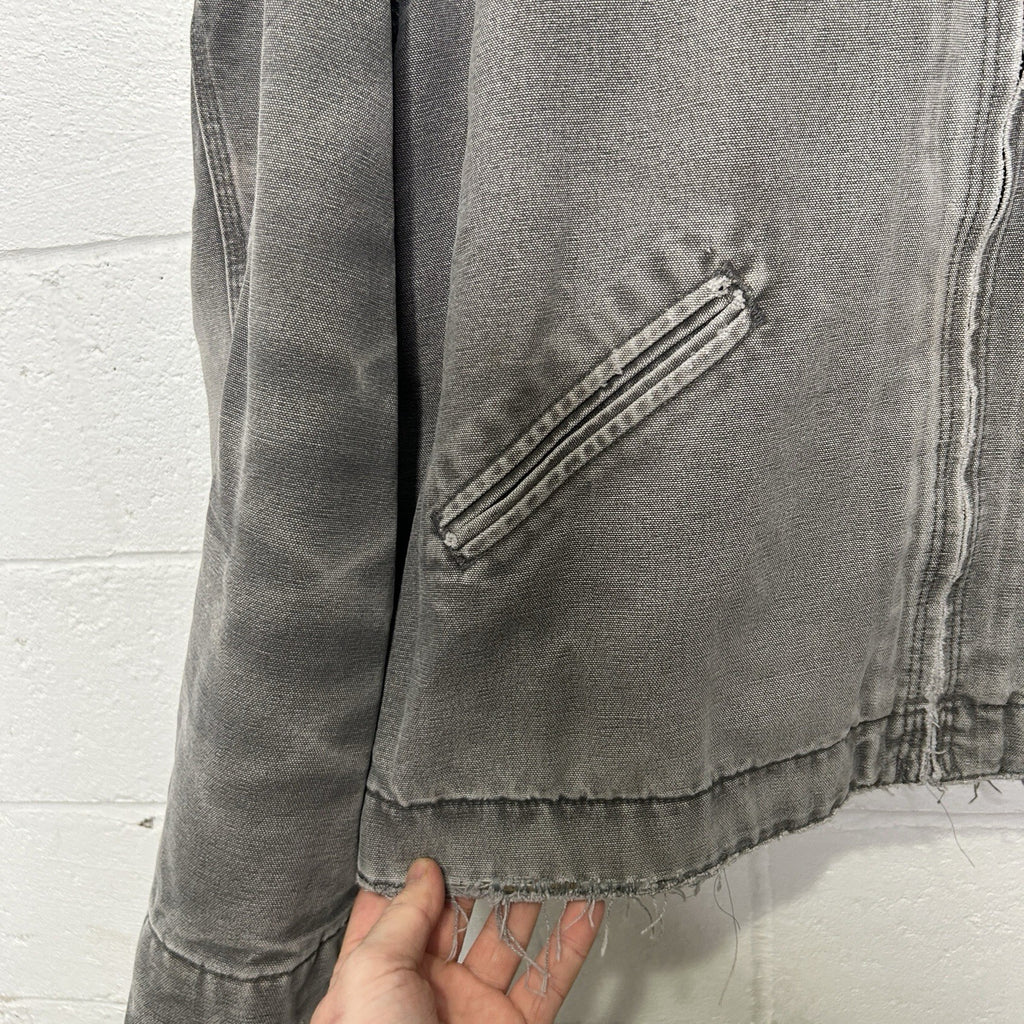 Thrashed Vintage Carhartt Blanket-Lined Detroit Jacket “Gravel” J97 GVL Men’s XL