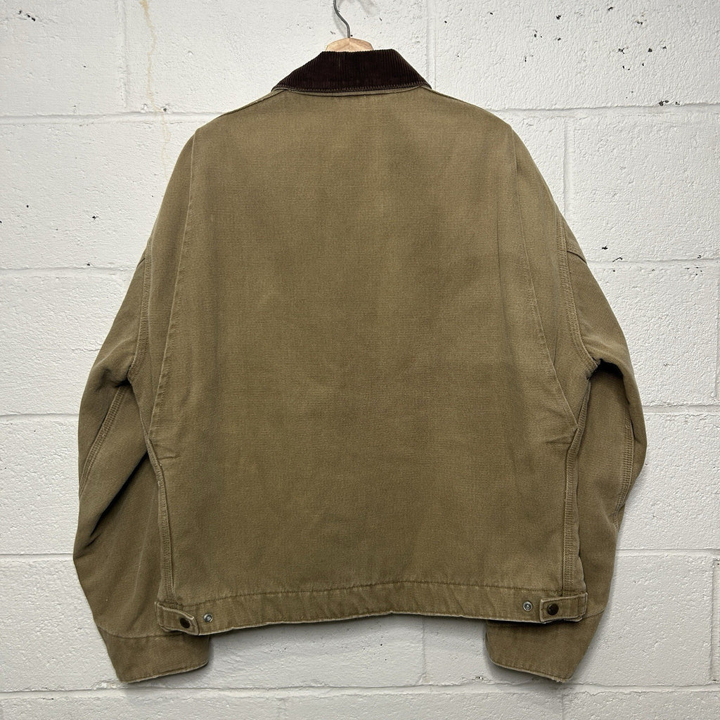 Vintage Carhartt Quilt-Lined Boulder Canvas Detroit Jacket “Tan” JQ0472 Men’s XL