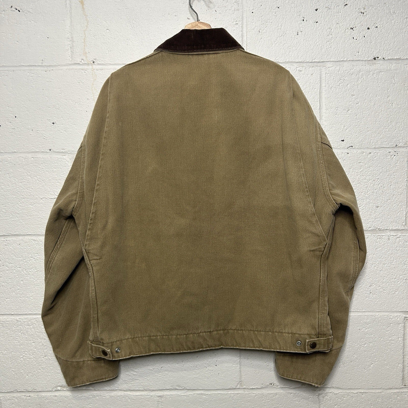Vintage Carhartt Quilt-Lined Boulder Canvas Detroit Jacket “Tan” JQ0472 Men’s XL