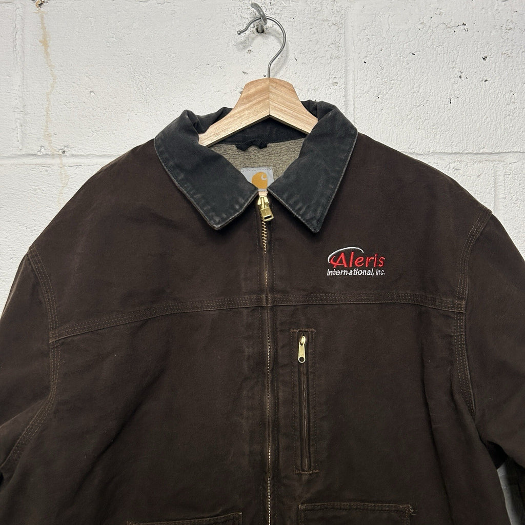Vintage Carhartt Sherpa-Lined Ridge Jacket “Dark Brown” C61 DKB Men’s X-Large
