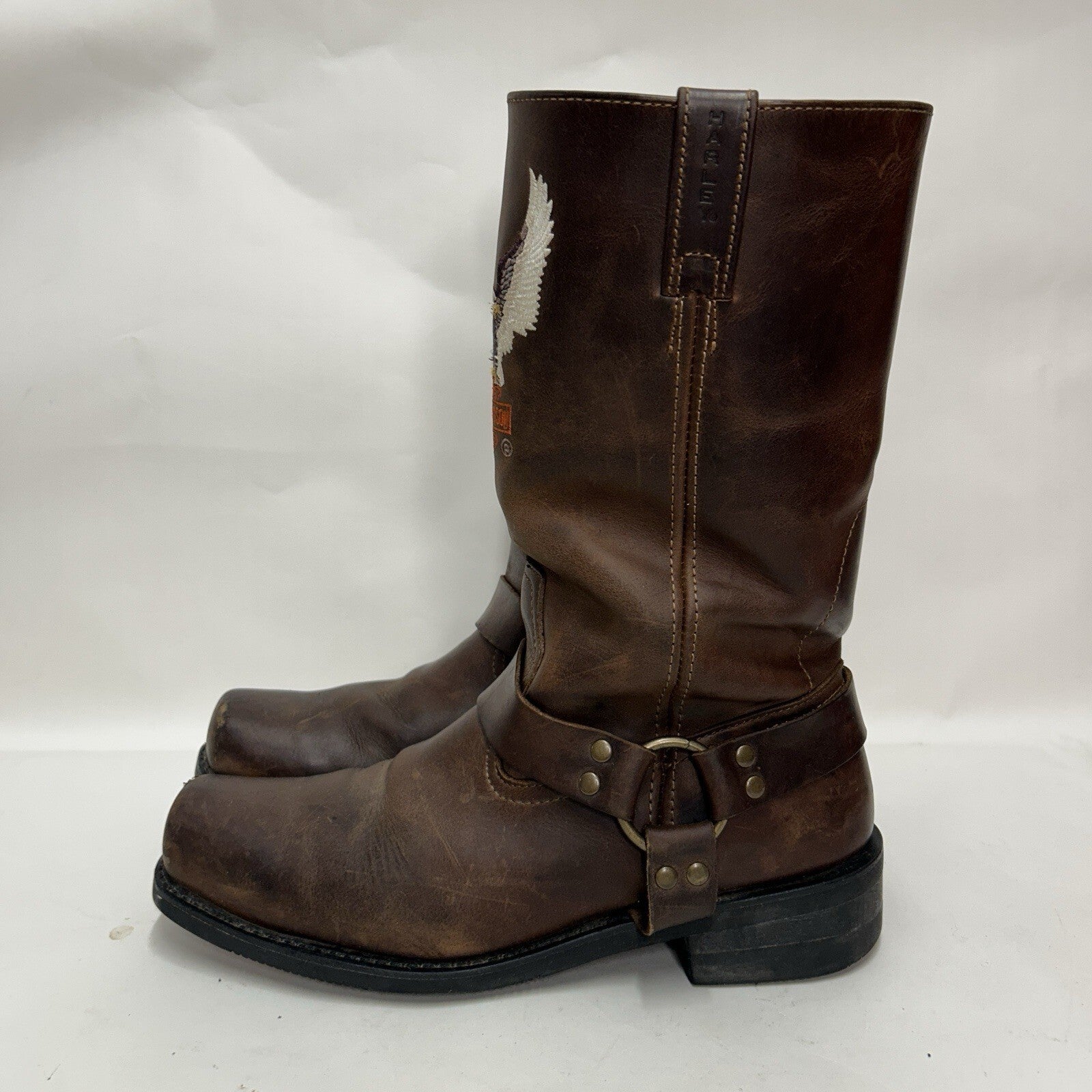 Vintage Harley-Davidson Embroidered Eagle Harness Boots “Brown” Men’s 13