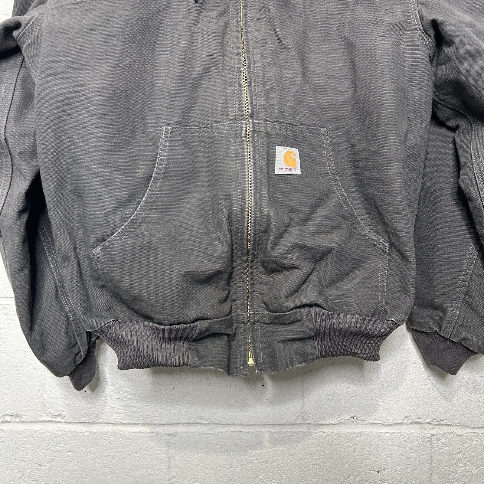 Carhartt Quilted Hooded Active Jacket “Gravel” Google 103940-GVL Men’s Small