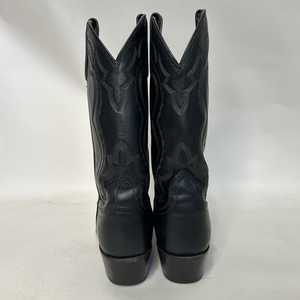 Vintage Lucchese 2000 Genuine Elk Western Cowboy Boots “Black” Men’s 8.5D