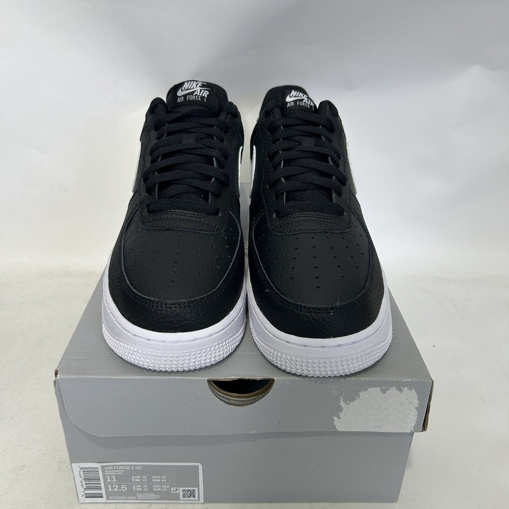 Nike Air Force 1 '07 Shoes “Black White” CT2302-002 Men's 11 New