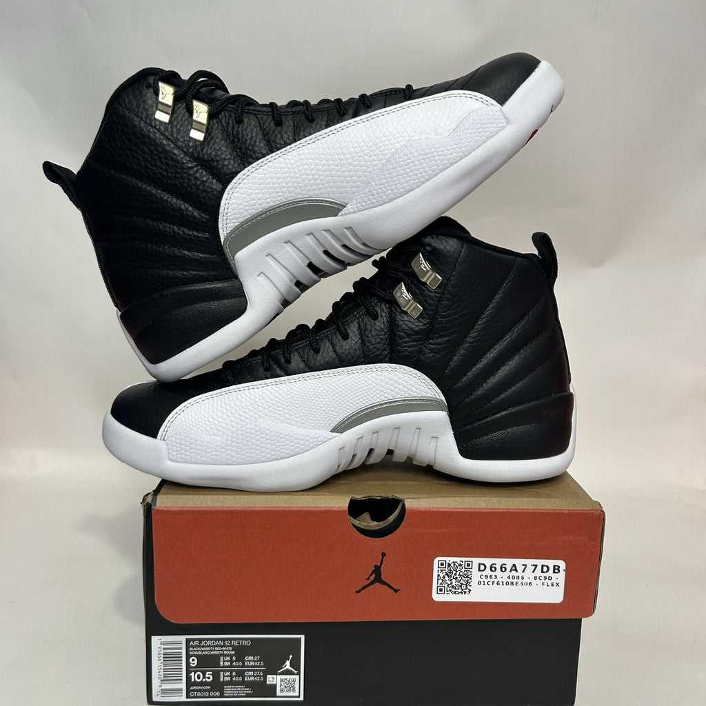 Nike Air Jordan 12 Retro OG “Playoff/Black White” CT8013-006 Men's 9 New