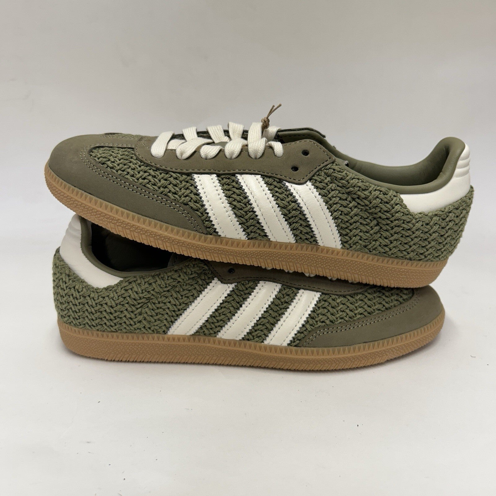 Adidas Samba OG Crochet Pack “Orbit Green” JR9447 Women’s 8.5 New