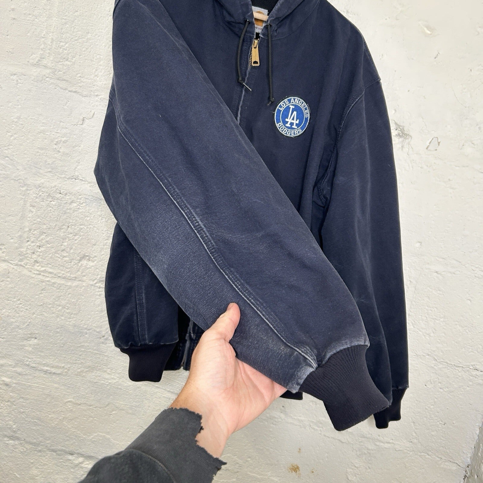 Carhartt X LA Dodgers Thermal Hooded Active Jacket “Navy” J131 DNY Men’s XL