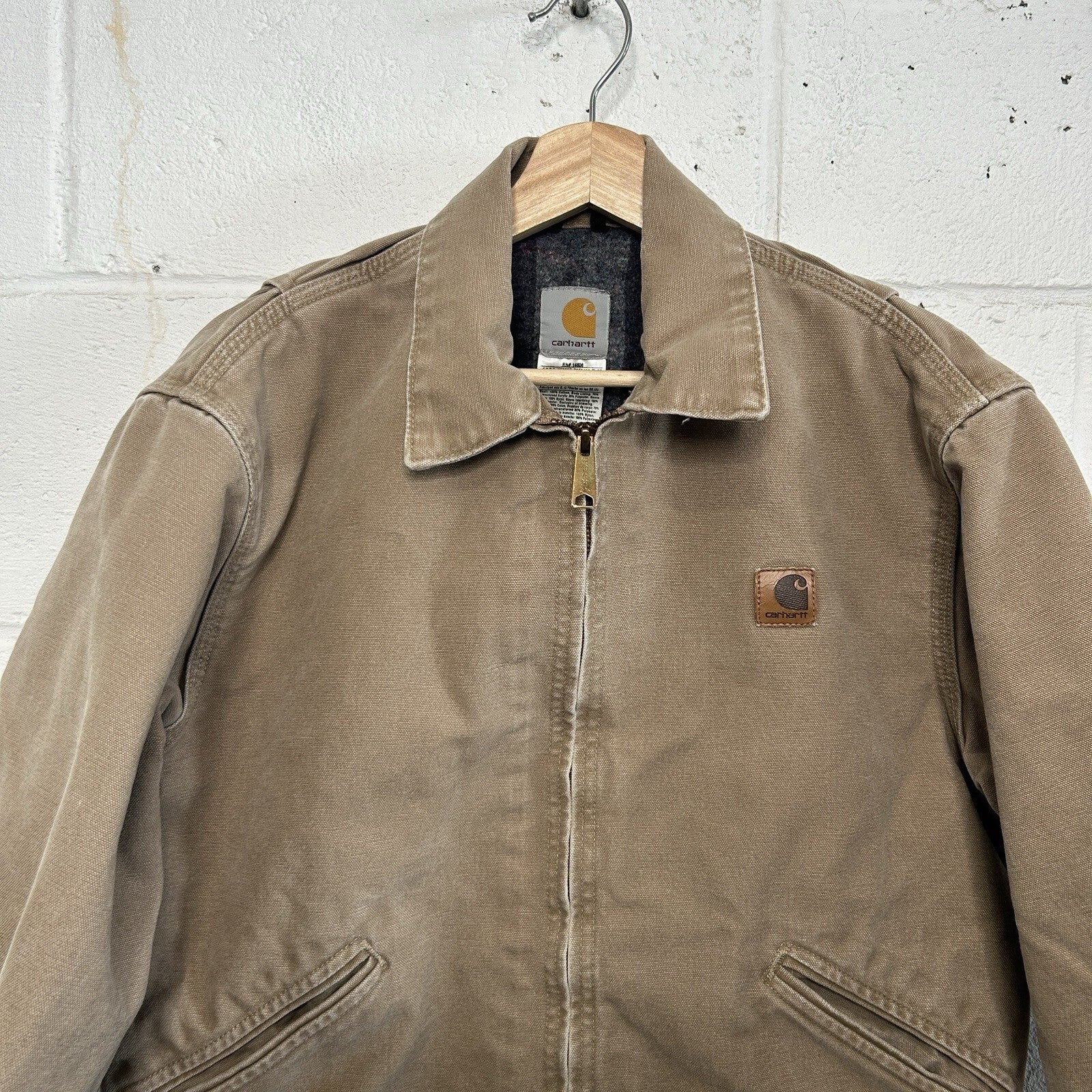 Vintage Carhartt Blanket-Lined Detroit Jacket “Saddle” J146 SDL Men’s Medium
