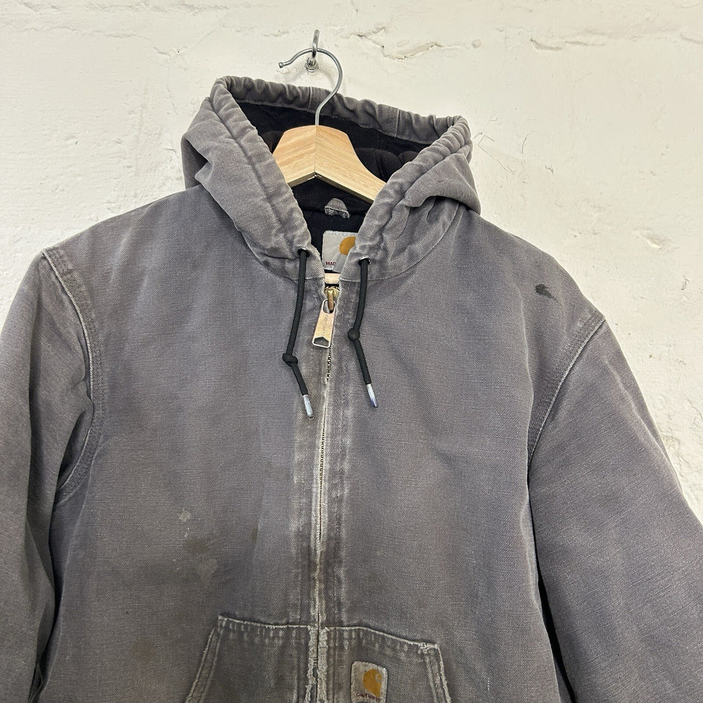 Carhartt Quilted Hooded Active Jacket “Gravel/Grey” J140-GVL Men’s Small