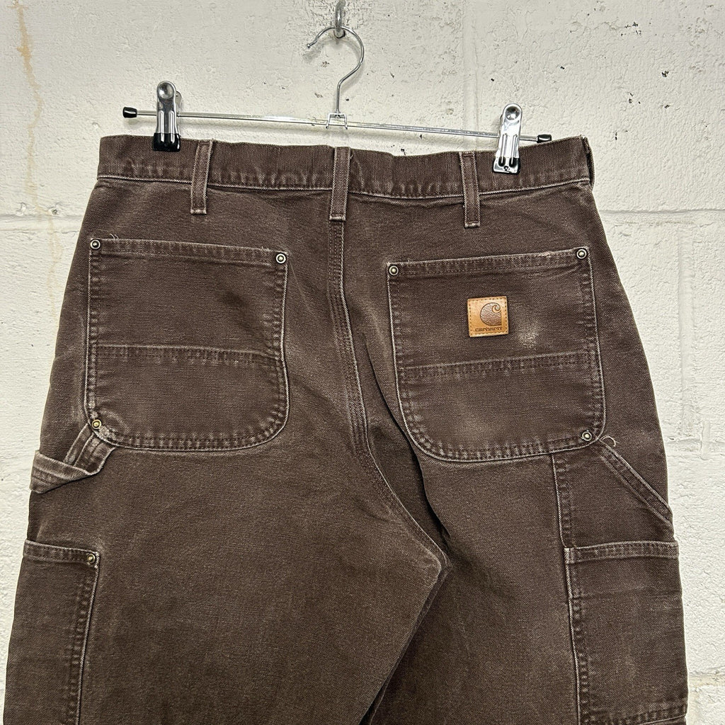 Vintage Carhartt DoubleKnee Dungaree Pants “Dark Brown”