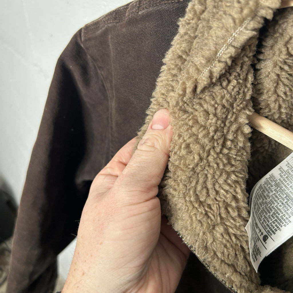 Vintage Carhartt Sherpa-Lined Canyon Jacket “Dark Brown” WJ022 DKB Women’s Large