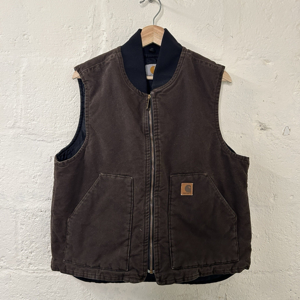 Vintage Carhartt Quilted Artic Vest “Dark Brown” V02 DKB Men’s Large