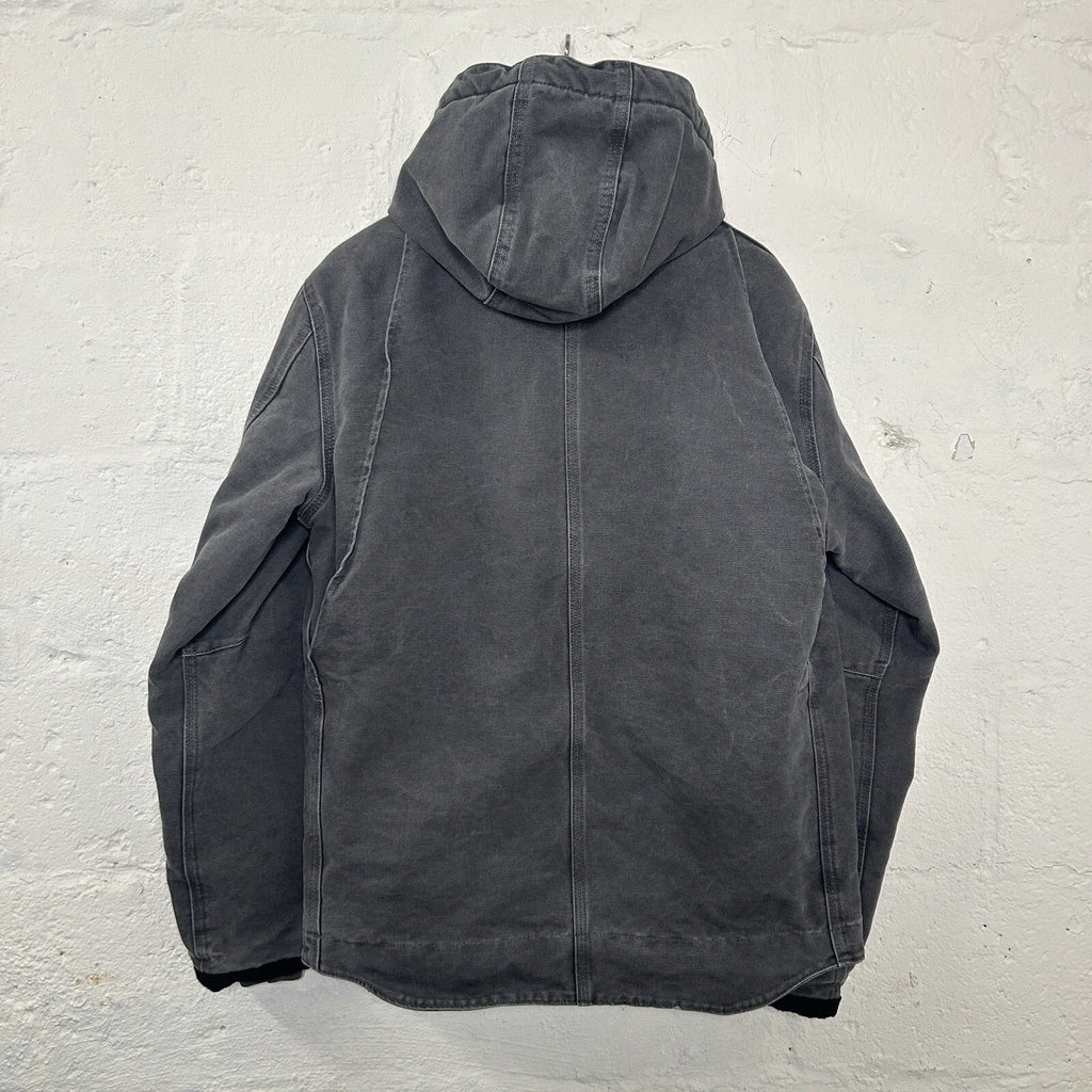 Y2K Carhartt Sandstone Hooded Multi-Pocket Jacket “Gravel” J284 GVL Men’s Small