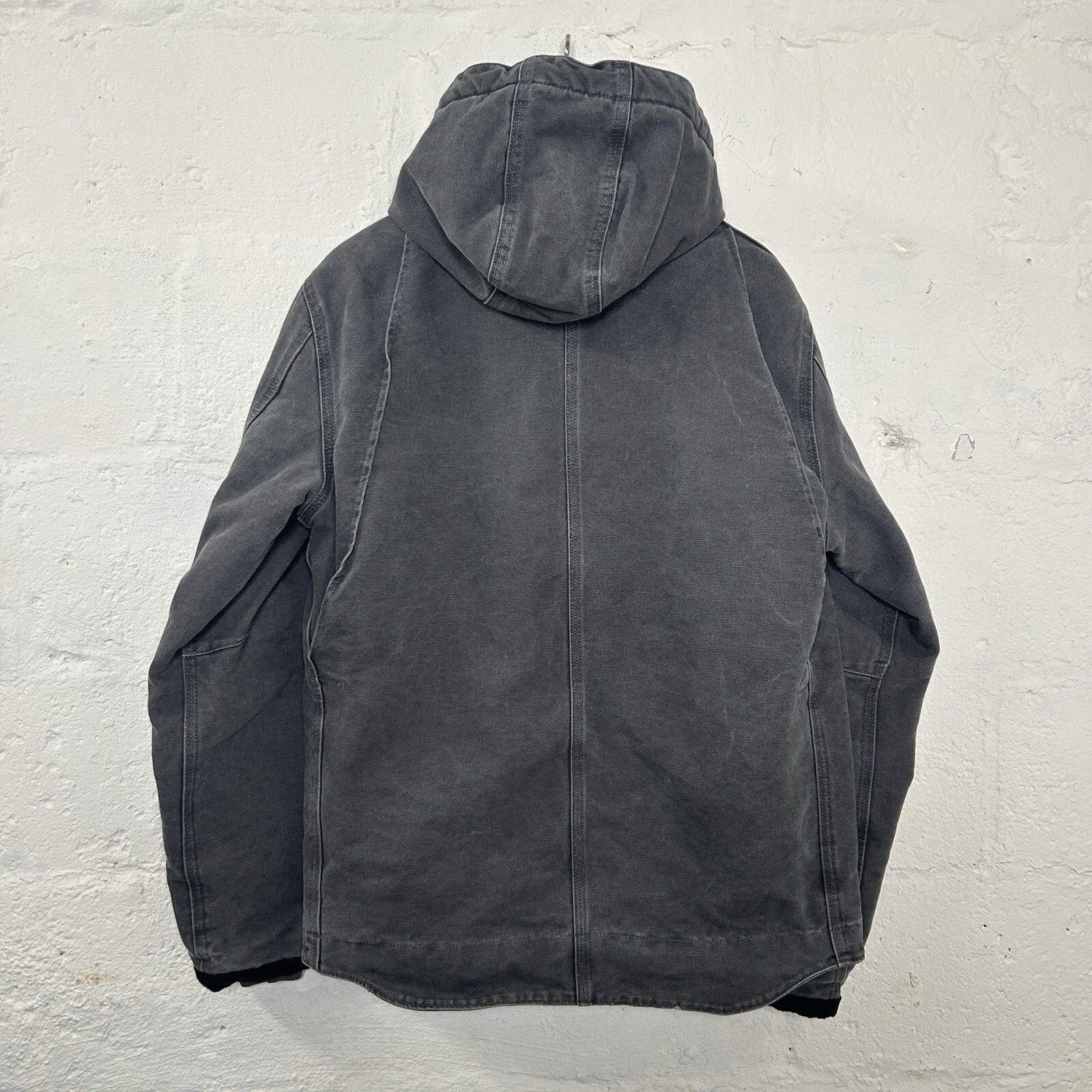 Y2K Carhartt Sandstone Hooded Multi-Pocket Jacket “Gravel” J284 GVL Men’s Small