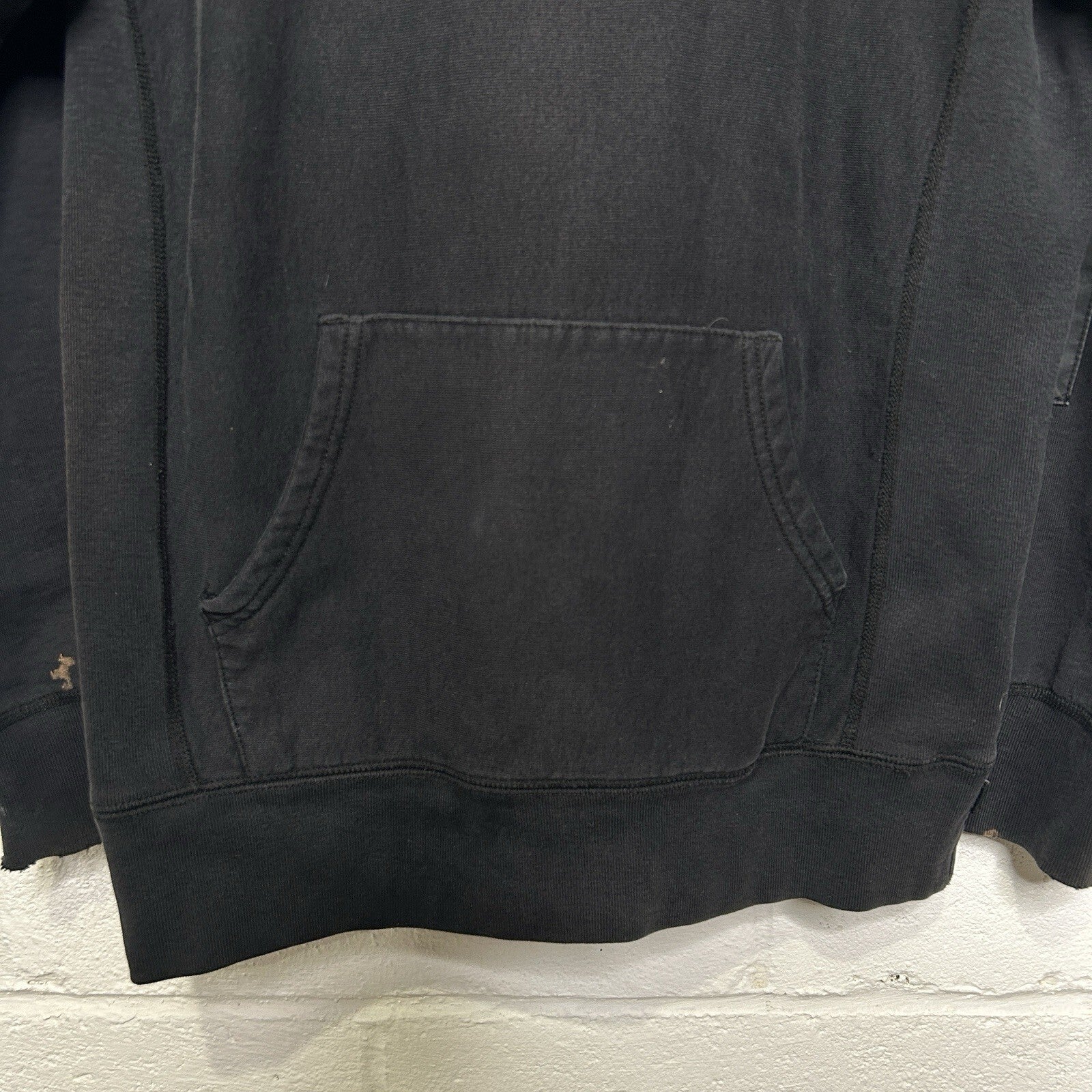 Supreme Street Hype Patch Sleeve Pullover Hoodie Jacket “Black” Medium