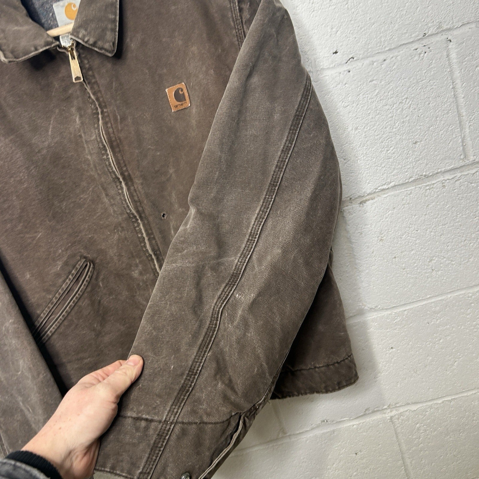 Vintage Carhartt Blanket-Lined Detroit Jacket “Chestnut” J146 CHT Men’s Large