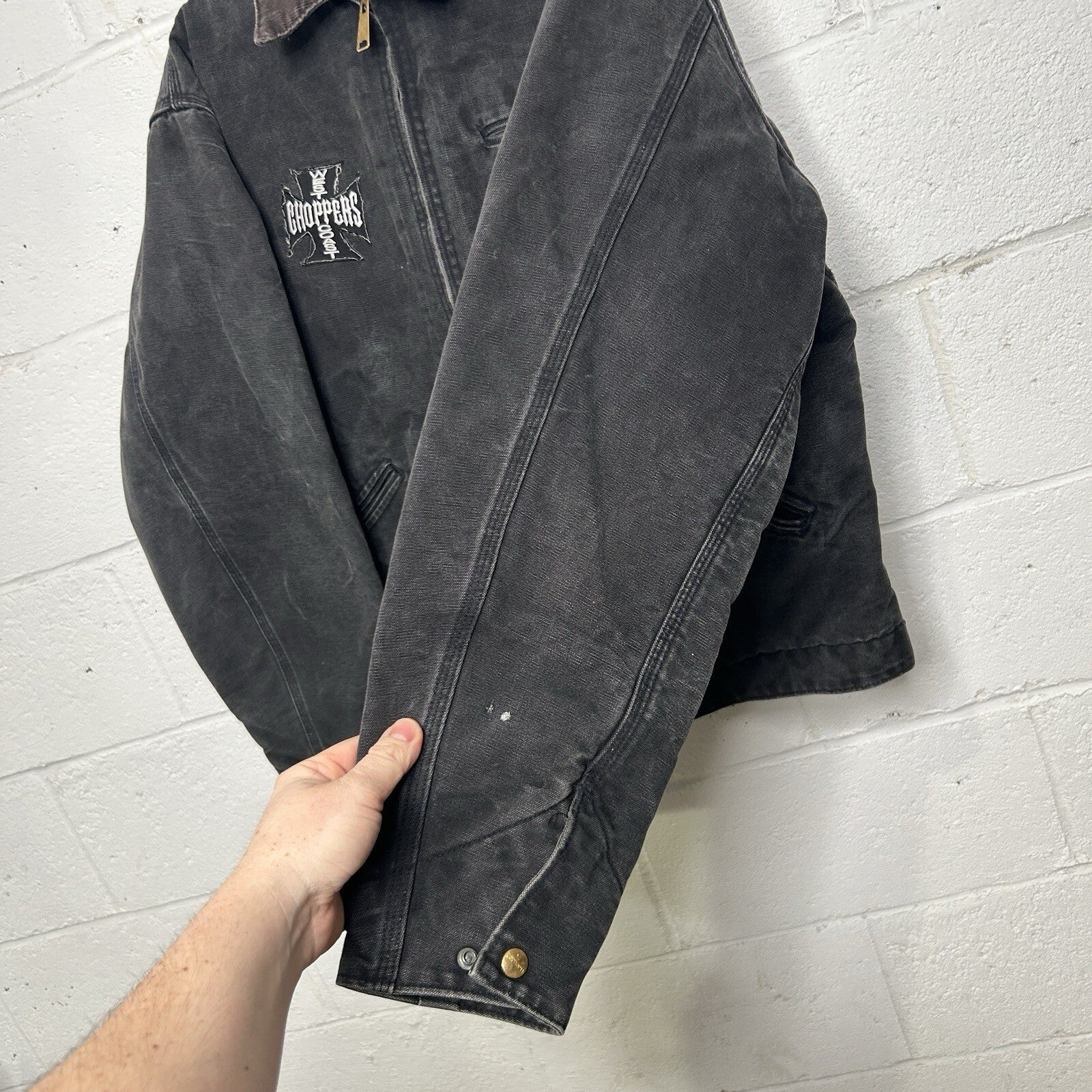 VTG Carhartt Blanket-Lined Detroit Jacket “Black” J01 BLK West Coast Choppers