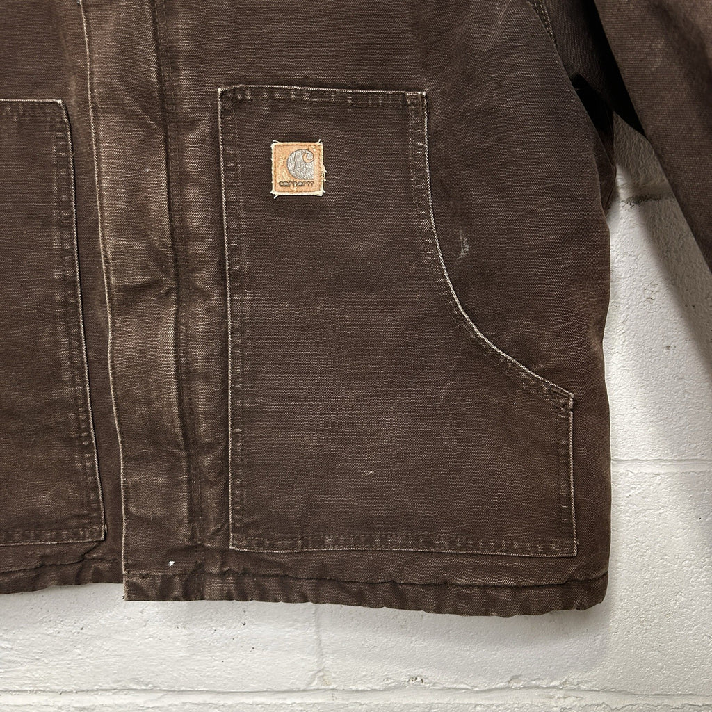 Vintage Carhartt Quilted Traditional Jacket “Dark Brown” J22 DKB Men’s X-Large