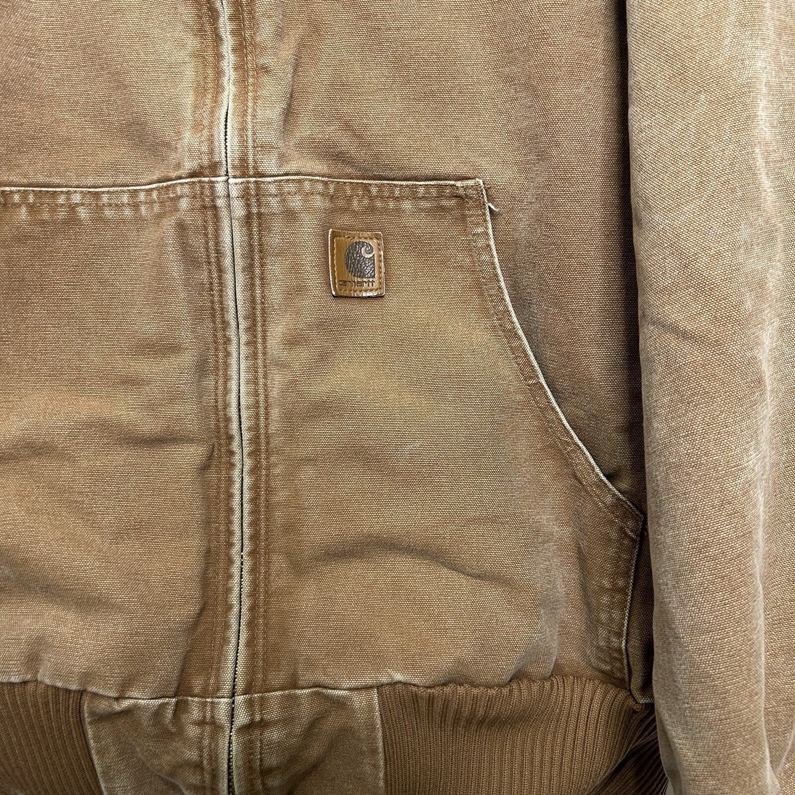 Carhartt Duck Canvas Hooded Quilt-Lined Jacket “Brown” J130-211 Men’s X-Large