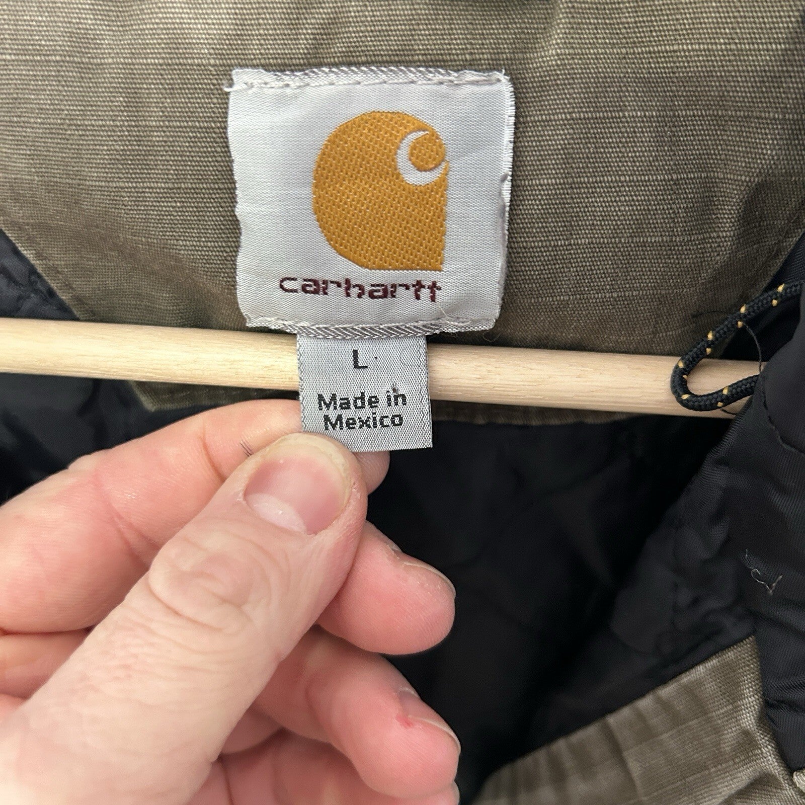 Vintage Carhartt Quilted Ripstop Active Jacket “Coffee Brown” 100108 909 Men’s L