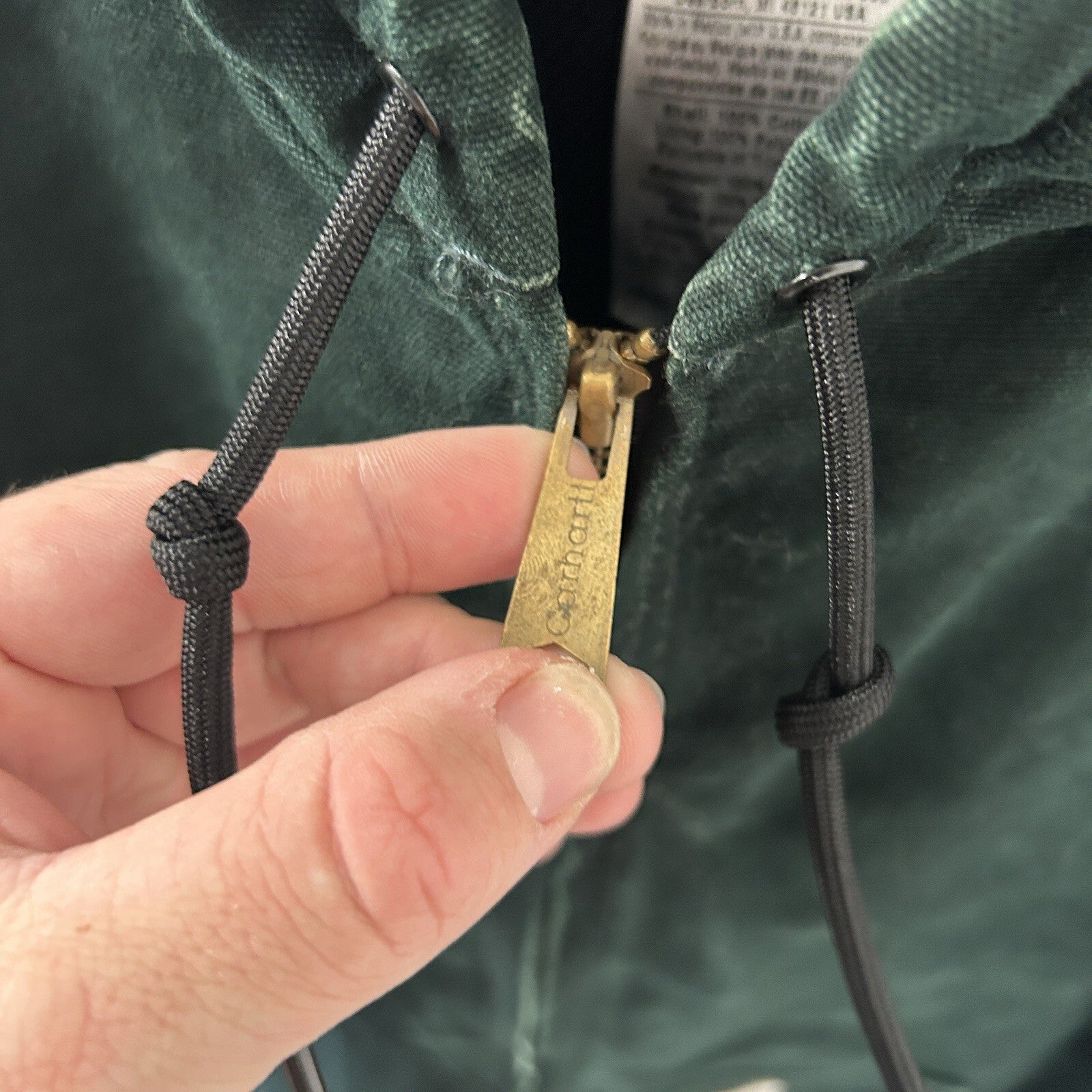 Vintage Carhartt Mesh-Lined Hooded Active Jacket “Spruce Green” J168 SPC Men’s L
